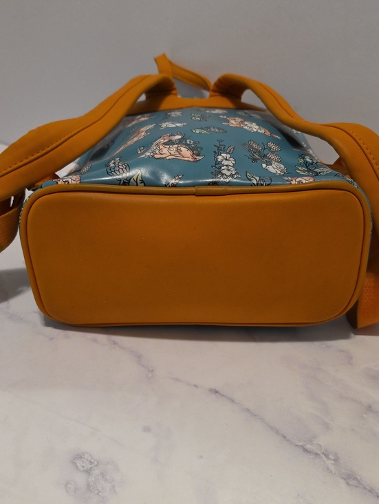 Loungefly Disney Teal and Tan Mini Backpack Bambi Forest Floral main image 7